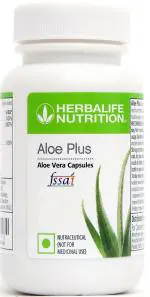 Herbalife Nutrition Aloe Plus Tablets For Better Digestive Health- (60 Capsules) Plant-Based Protein (60 No, aloe vera)