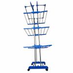 SUNDEX Heavy Duty Cloth Dryer Stand With Pure Stainless Steel Pipes Jumbo Blue