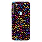 MobiEra Redmi Note 8 Rainbow Dots Design Plastic Hard Case Cover