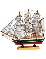 Giftoshopee Brown Antique Ship Model Showpiece Gift Decor for Home Decor
