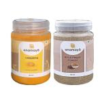 Anamaya Lakadong Turmeric & Black Pepper Powder by Anamaya | 100% Pure & Natural | Healthy and well being combo | Nature's healing heroes | Turmeric & Kali Mirch powder | Pack of 2 | 100 Gms Each
