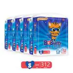 Babum Super Pants Premium Diaper Small 78 pack of 4 Diapers - S(312 Pieces)