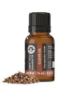 Holy Natural Clove Essential Oil 15ml (with Dropper Plug), Undiluted Therapeutic Grade, Best For Toothache, Gums, Pain Relief, Hair, Acne, Skin, Steam & Diffuser.
