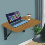 Davenport Wall Mounted Foldable Study Table/Office Table/Laptop Table/Work Table/Utility Table,Computer Table Kitchen and Dining Table (16X24 Inches,White)