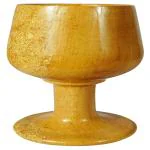 Jaisalmer Yellow Stone Gold Handmade Stone Wine Glass - 120 ml, 5 inch