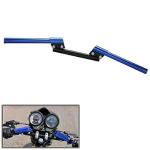 BIGBIRD Best HB35 Bike Handle Bar Stylish Handlebar Pipe/Rod Blue and Black/Silver for Royal Enfield Thunderbird 350 Model 1