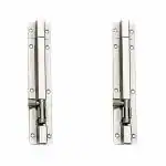 DOORTAIN Stainless Steel Plain Tower Bolt for Door (4 inch, Pack of 2)