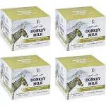 MaatiNaturals YC Donkey Milk Moisturising Skin Whitening Cream For All Skin Types - Pack of 4 | Each 50G |