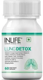 Inlife Lung Detox Supplement, Lungs Cleaner Pure Capsule, Healthy Lungs for Men Women (60 Capsules)