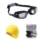 Goears First Lens Swimming Goggle with Earplug, Swimming cap Men & Women 08