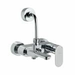 JAQUAR OPAL PRIME Series Single Lever Wall Mixer 3-in-1 System with Provision for Hand Shower & Overhead Shower with 115mm Long Bend Pipe, Connecting Legs & Wall Flange (Without Hand&Overhead Shower)