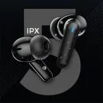 phonnegear Buds PRO 190 True Wireless in Ear Earbuds with 24H Playtime, Quad Mic, Low Latency, Type-C Fast Charging, Made in India, 10mm Rich Bass Drivers, IPX5, Bluetooth 5.0 Ear Buds TWS (Black)