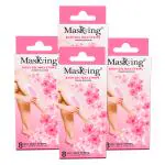 Masking Full Body Gel Waxing strip kit for All Skin Type,for Women 32 Strip with 8 Pre & 8 Post Wipe