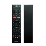 Crystonics TX-200P Smart TV Voice Assistant with Netflix & Google Play Button Compatible for Sony Bravia Smart RMF-TX200P RMF-TX200U RMF-TX200E Models SONY TV Remote Controller (Black)