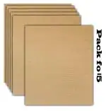 CANS & HOPE 3 ply Corrugated Flat Cardboard sheets for DIY projects, Packing, Mailing, Arts & Crafts work, Packaging Inserts, Dividers Packaging Inserts, Dividers kraft - crafts brown (A4 Size) (15 Count)