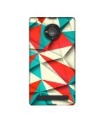 Casotec Red Blue White Pattern Design Printed Silicon Soft TPU Back Case Cover for Micromax YU Yuphoria