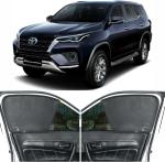 Able Dotnet Half Car Magnetic Sun Shade Curtains for Toyota FORTUNER New Set of 6 (2015 to Till Now Model)