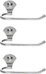 Flaner Stainless Steel Napkin Ring/Towel Ring/Napkin Holder/Towel Hanger 10 Inch 1 Bar Towel Rod (Pack Of 3)