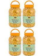 Food Essential Masala Munch Puff (Plant-Based Vegan Snack, Party Pack) 1.3 kg. (Pack of 4)
