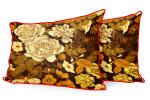 Sleep Nature's Multicolour Jute Pillow Cover 18 x 27 inch Design 163 (Pack of 2)
