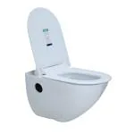 JAQUAR CONTINENTAL Range Rimless Wall Mount WATER CLOSET / TOILET BOWL (White) | 380x515x360 mm, UF soft close slim seat | Western Toilet/Water Closet(EWC) For Bathroom | CNS-WHT-963UFSM