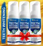 KURAIY Teeth Cleansing Whitening Mousse Baking Soda Toothpaste Foam Toothpaste Removes Stains Fresh Breath Dental Care Tools 60ml