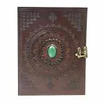 pranjals house Brown Leather Handmade Diary 100 Pages