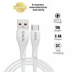 CAUL USB TO TYPE C CABLE (COMPATIBLE WITH OPPO,VIVO,ONEPLUS,REDMI,SMARTPHONES)