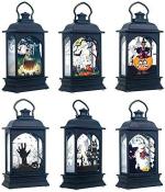 My Party Suppliers Halloween Vintage Pumpkin Castle LED Light Lamp (pack of 2)