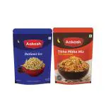 Aakash Namkeen - Ratlami Sev & Tikha Mitha Mix 900g each (Pack of 2)