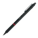 Rotring Rapid Pro Ballpoint Pen For Drawing, Sketching & Writing, Medium Point, Blue Ink Refill, Black Metal Body