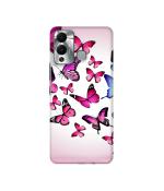 Casotec Flying Colorful Butterfly Design 3D Printed Hard Back Case Cover for Infinix Hot 12 Play 4G