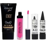 Color Girl Makeup Kit with BB, Liquid Foundation, Long Lasting Water Proof Kajal, Matte Me Ultra Smooth Matte Lip Cream