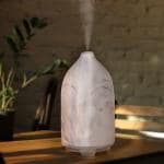 Iris Celeste Ultrasonic Diffuser with 7 colour Changing LED Lights- Colour White