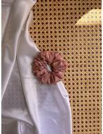 WORLD OF SCRUNCHIQUE Pure Handmade Coral Peach June Edit Exclusive Scrunchie