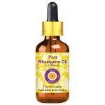 Deve Herbes Pure Wheatgerm Oil (Triticum vulgare) with Glass Dropper Natural Therapeutic Grade Cold Pressed 15ml