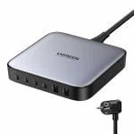 UGREEN 40914 Nexode 200W GaN II USB C Charger With 6 Ports For Smartphone, MacBook(Grey)