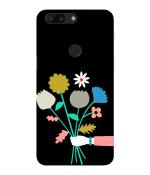 Bhaicover Oneplus 5T Gifting Flower Mobile Back Cover