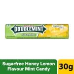 Doublemint Sugarfree Intense Mint Candy, Honey Lemon Flavour Candy, 30 g, Pack of 10