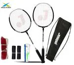 Jaspo Multicolor Cosmo Ez 200 Plus Badminton Set With Carrybag Grip And Net