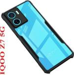 XOVO Back Cover for IQOO Z7 5G, IQ00 Z7 5G (Transparent, Dual Protection, Pack of 1)