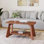 RayTrees Ane Designer Rectangle Wooden Coffee Table