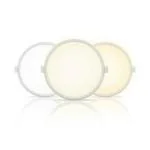 Nortek Warm White 12 Watt Nexia Slim Round Led Panel Ceiling Light For Living Room, Hallway, Rooms, Office