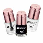 Krayons Crazy Gel Nail Enamel Waterproof Longlasting 8 ml Each Combo Pack of 3 Top Coat White Snow Black Shadow