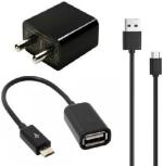 Webilla Wall Charger Accessory Combo For Xiaomi Redmi Y2 (Black)