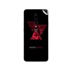 GADGETSWRAP Printed Vinyl Skin Sticker for Oneplus 7 Pro - Never Settle Colorful Paint