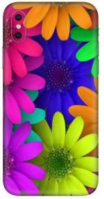 instyler Apple iPhone XS Matte Vinyl Flower Printed Mobile Skin Sticker with Scratch Resistant Lamination