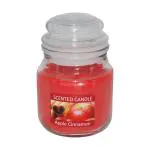 Fish Brand - Apple Cinnamon Scented Wax Candle in Aroma Jar (Red, 20 Hours Burning)
