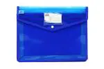 Keny Document Folder | Envelope Folder | Best for FC/ FS / Foolscap / Legal Size | Folder with Chain Back Pocket | Blue - Pack of 2 (874F Blue)