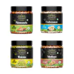 Pavitransh Combo of Almond, Cashew, Raisins, Walnut pack of (250g x 4) Dry fruits combo